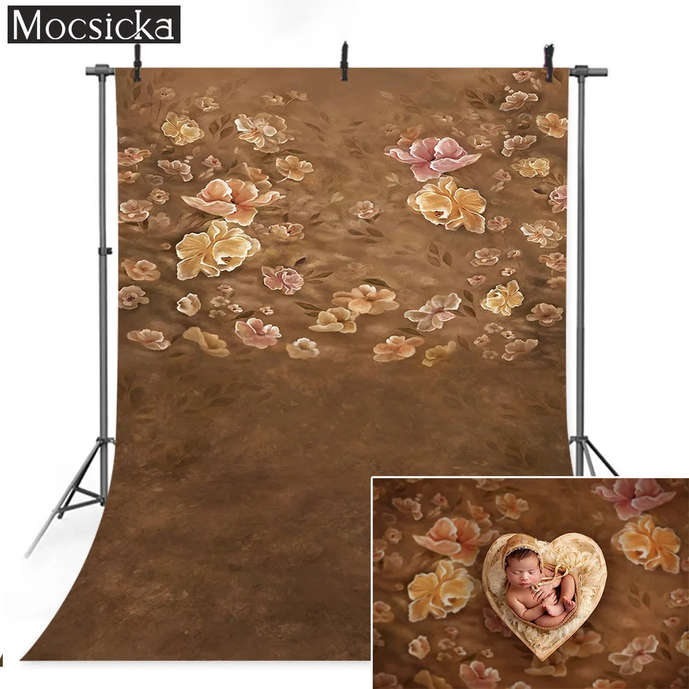 KMK - Brown Fall watercolour backdrop