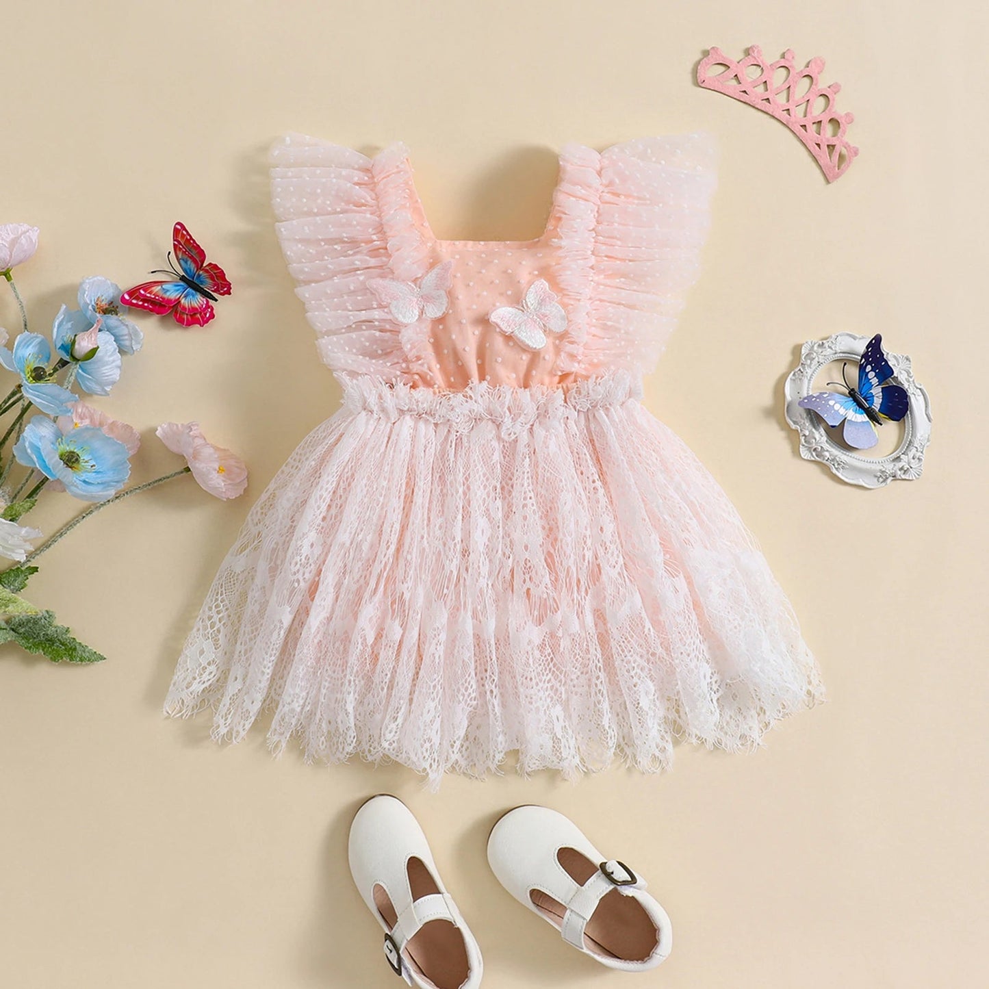 KMK - Butterfly Tulle Dress