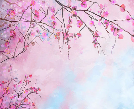 KMK - Cherry Tree watercolour backdrop