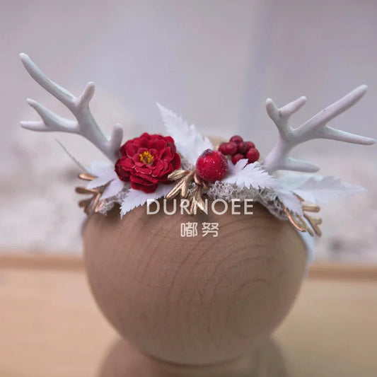 KMK - Christmas Deer Flower Headband