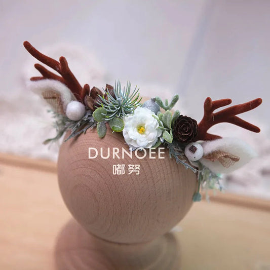 KMK - Christmas Deer Flower Headband