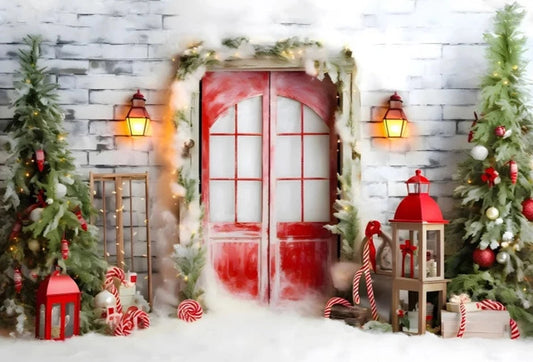 KMK - Christmas Door backdrop