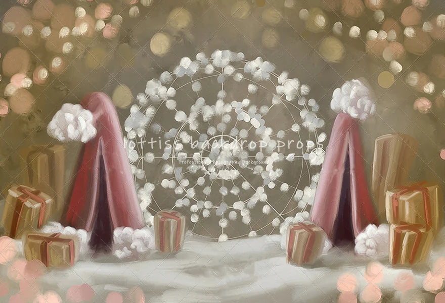 KMK - Christmas Ferris wheel Backdrop