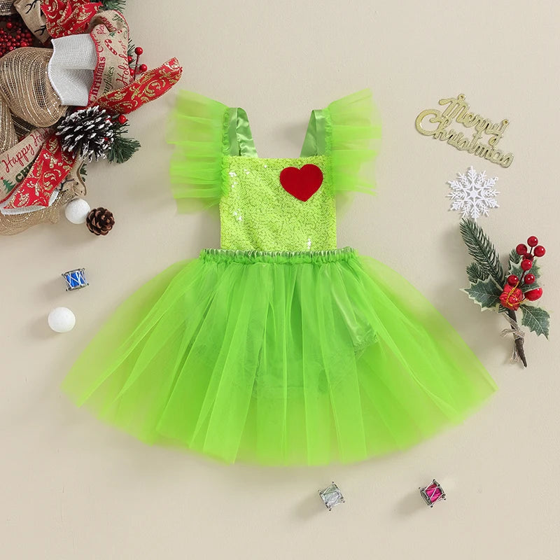 KMK - Christmas Grinch Romper