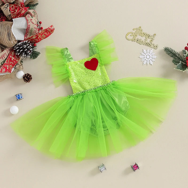 KMK - Christmas Grinch Romper