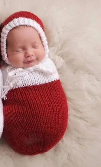 KMK - Christmas Knit Swaddle Sets