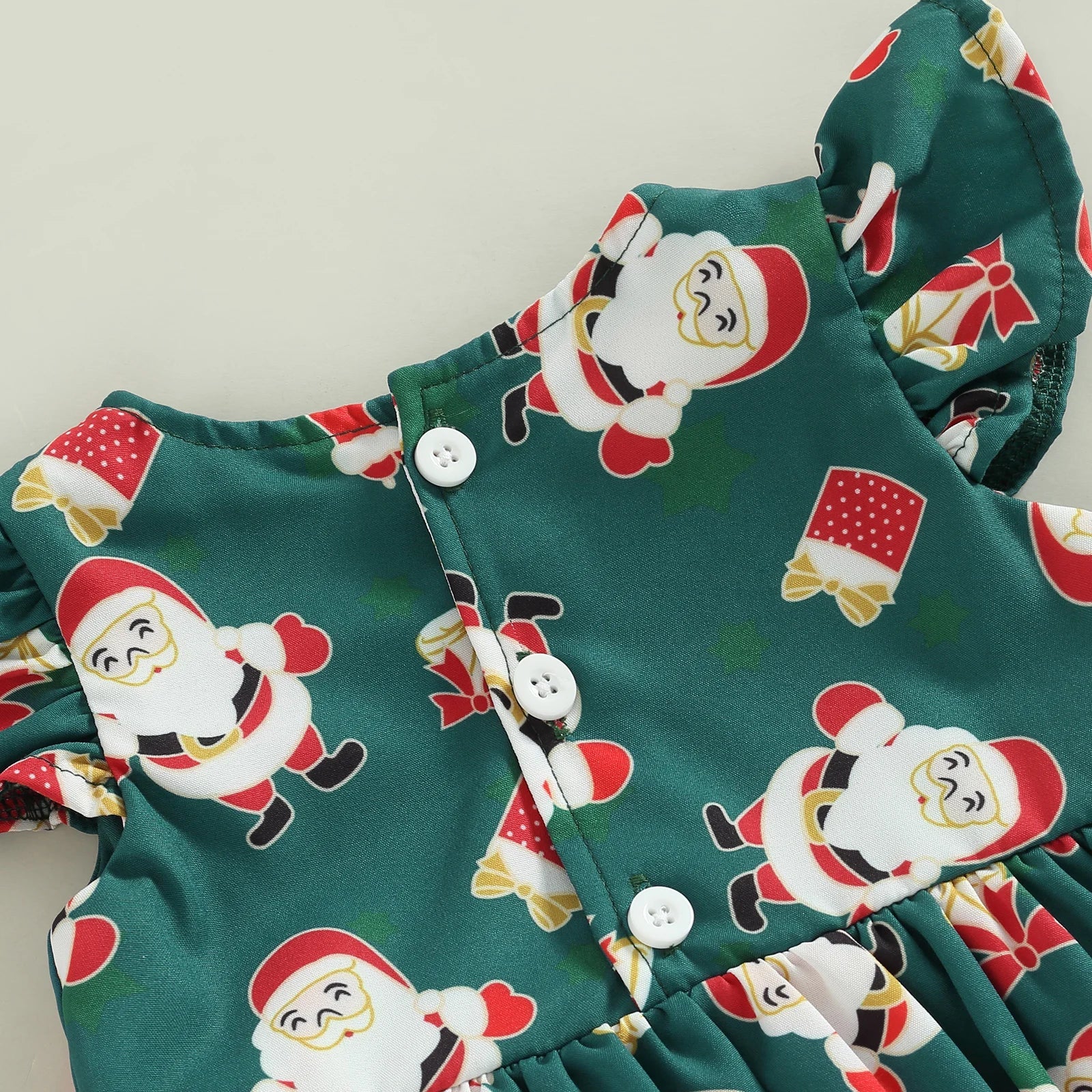 KMK - Christmas Sant Romper + Headband