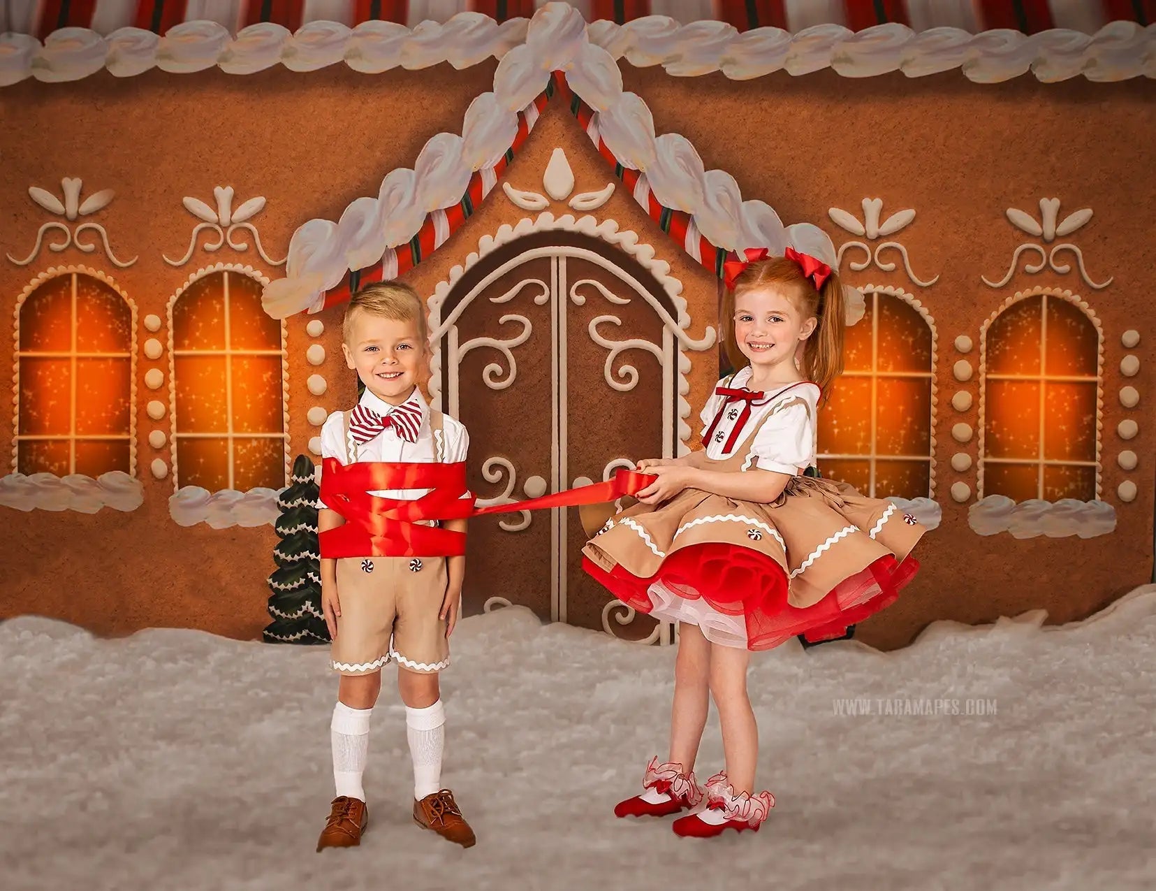 KMK - Christmas Store Front Backdrop