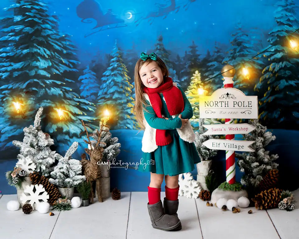 KMK - Christmas Woods Backdrop