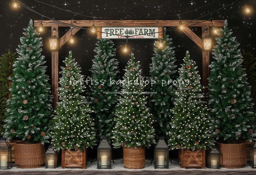 KMK - Christmas potted tree Backdrop