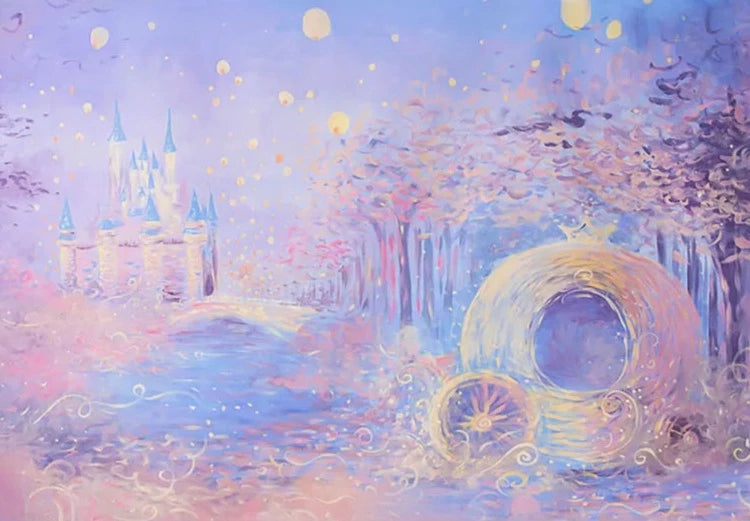 KMK - Cinderella Fairytale Watercolour Backdrop