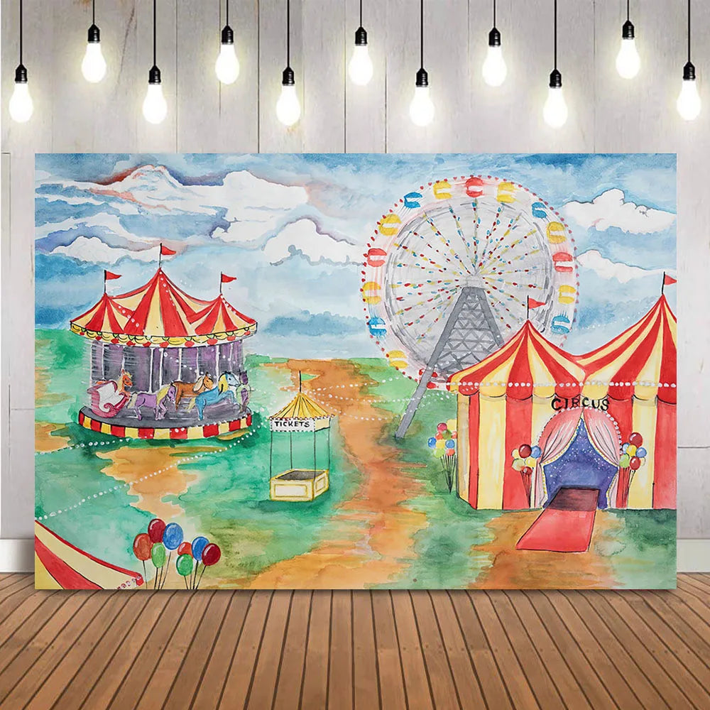 KMK - Circus Theme Backdrop