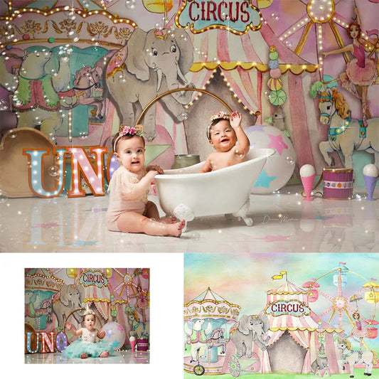 KMK - Circus watercolour backdrop