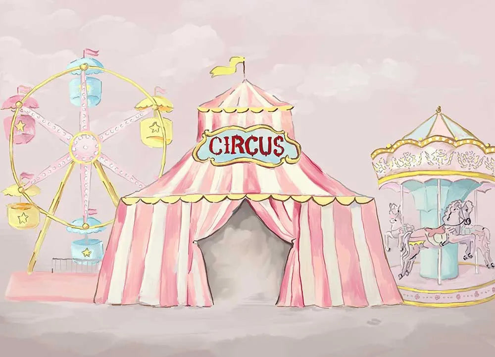 KMK - Circus watercolour backdrop