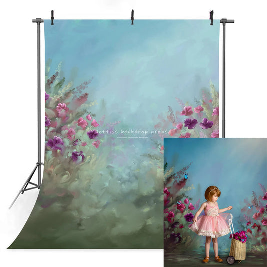 KMK - Cottage Garden watercolour backdrops