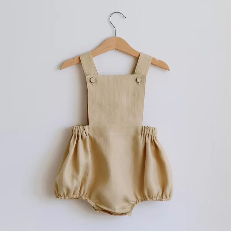 KMK - Cotton Linen rompers - various colours