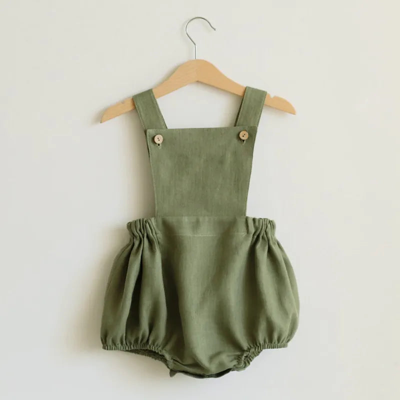 KMK - Cotton Linen rompers - various colours