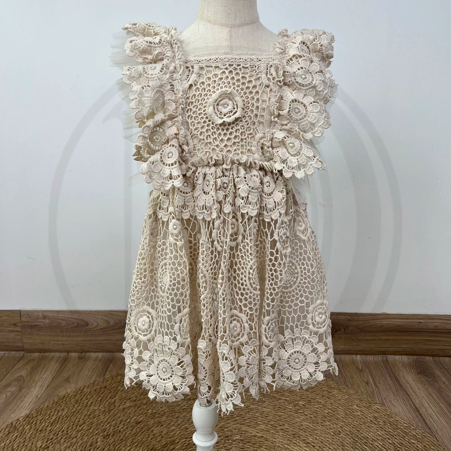 KMK - Crochet Lace Floral Dress