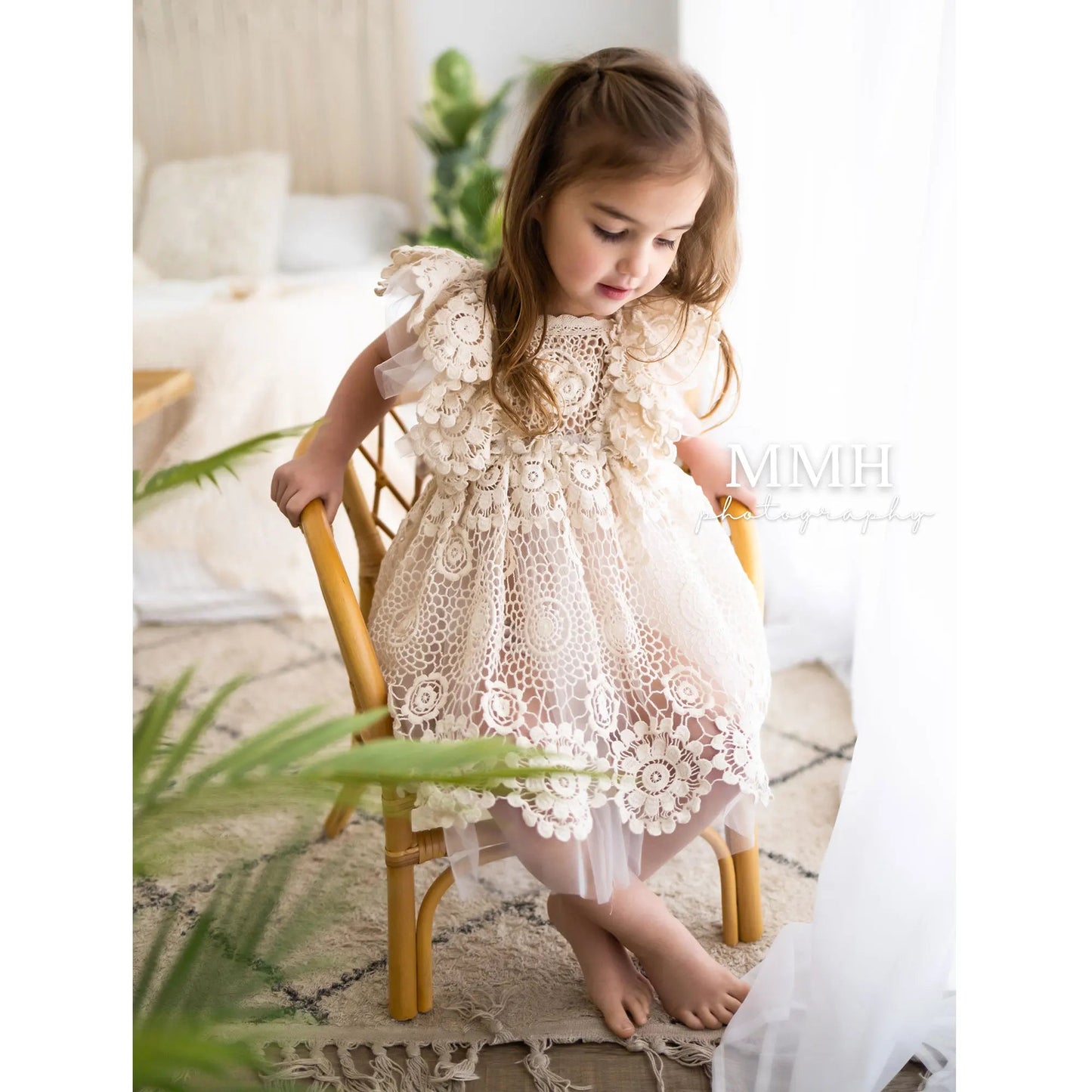 KMK - Crochet Lace Floral Dress