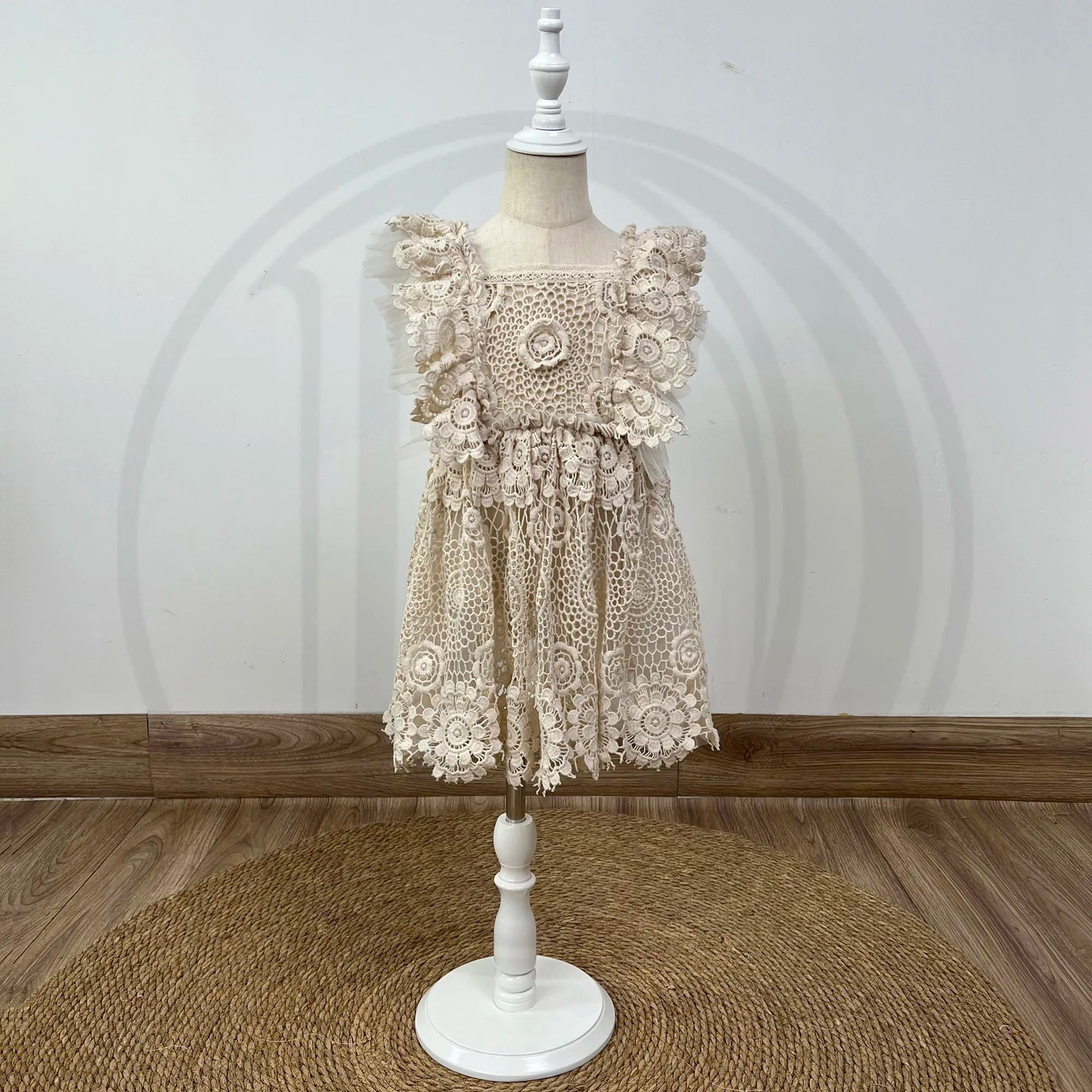 KMK - Crochet Lace Floral Dress