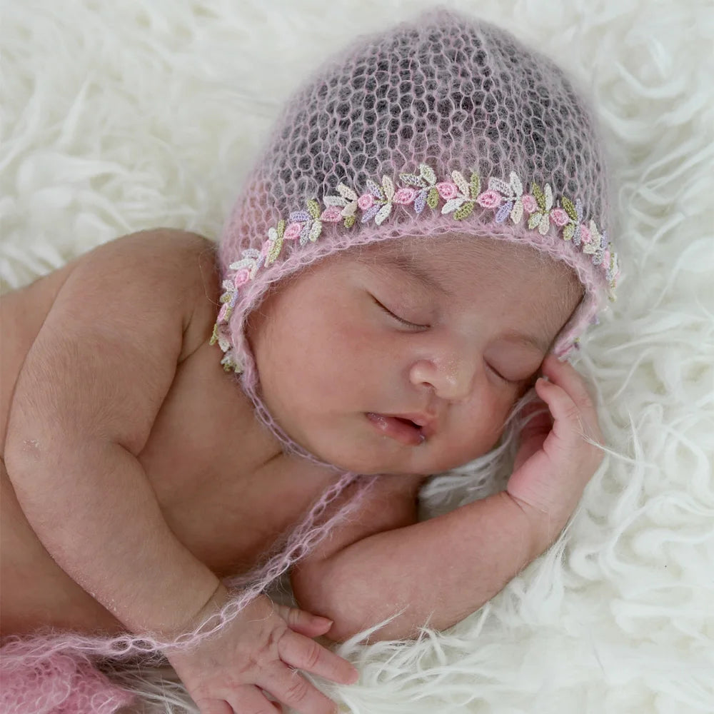 KMK - Crochet Mohair Baby Hat