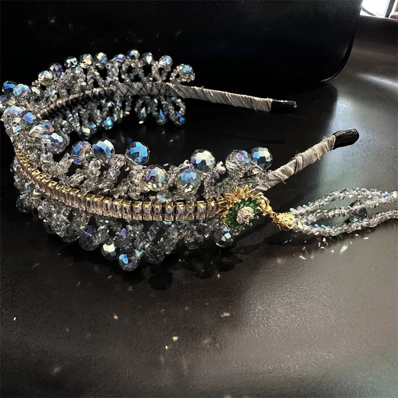 KMK - Crystal Tassel Headband