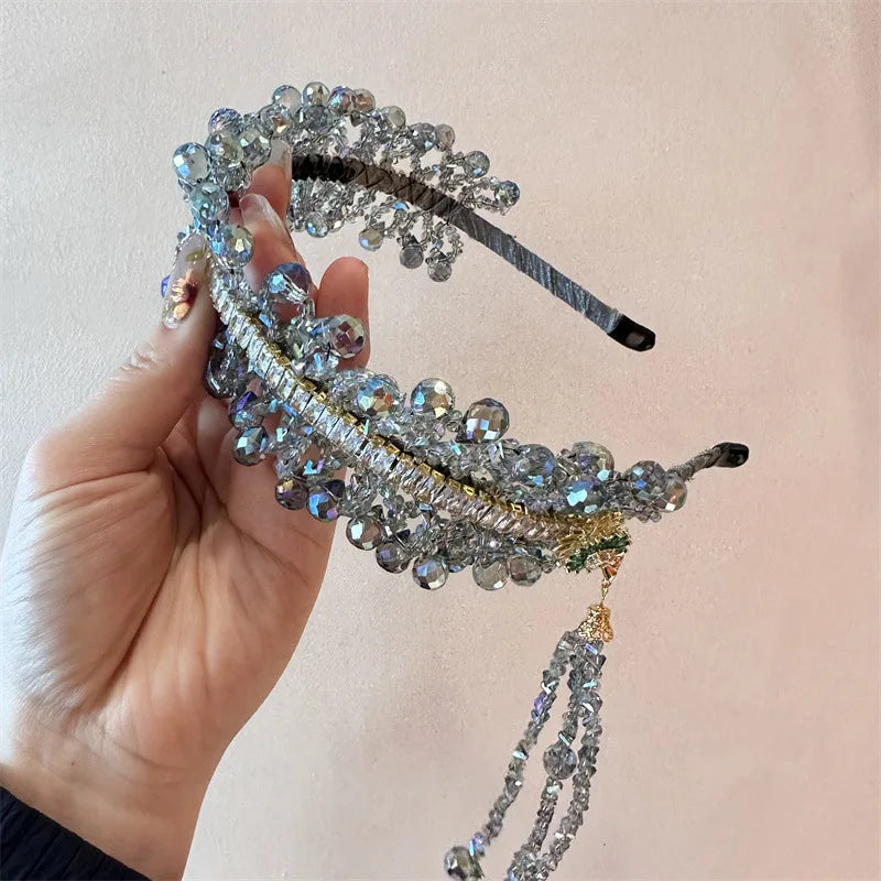 KMK - Crystal Tassel Headband