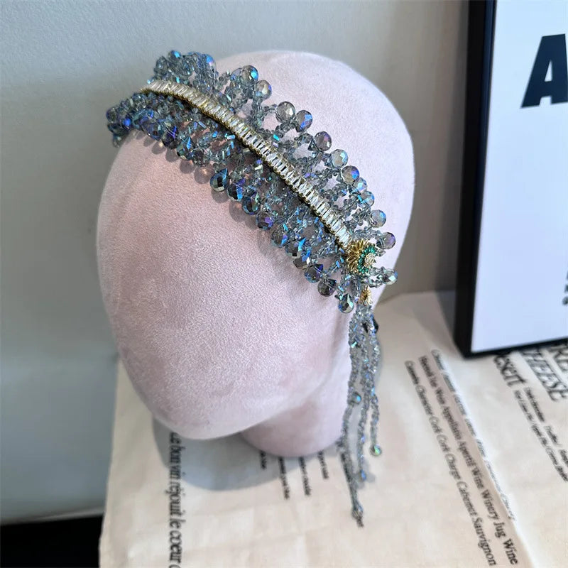 KMK - Crystal Tassel Headband