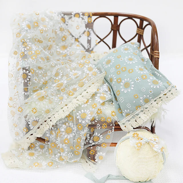 KMK - Daisy Wrap+Pillow+Headband Set