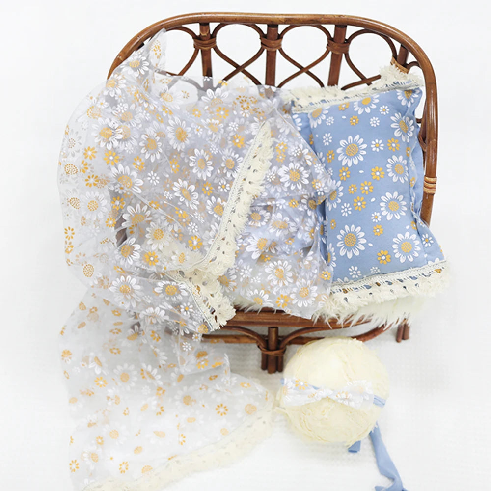 KMK - Daisy Wrap+Pillow+Headband Set