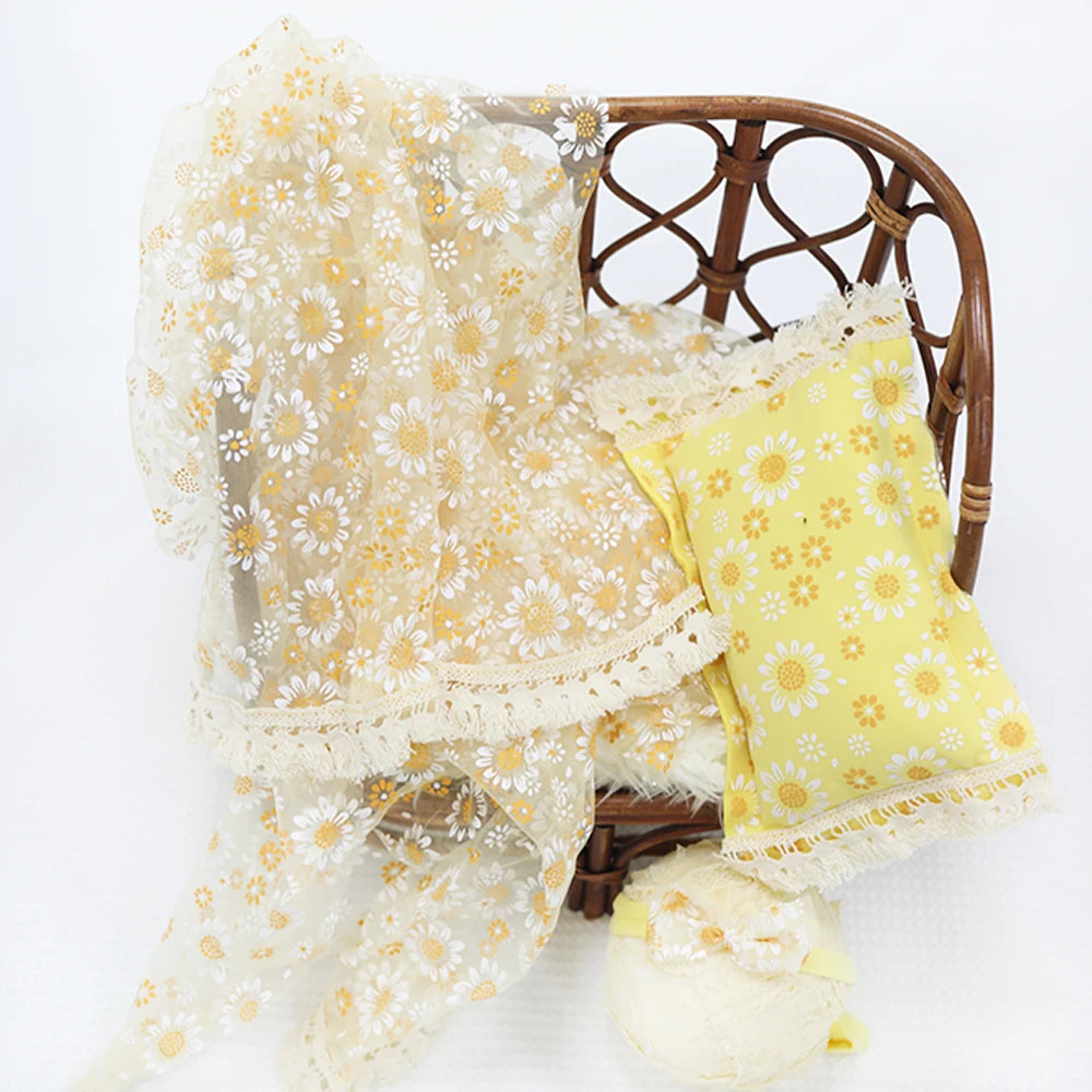 KMK - Daisy Wrap+Pillow+Headband Set