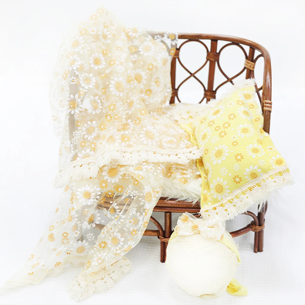 KMK - Daisy Wrap+Pillow+Headband Set