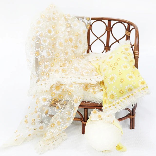 KMK - Daisy Wrap+Pillow+Headband Set