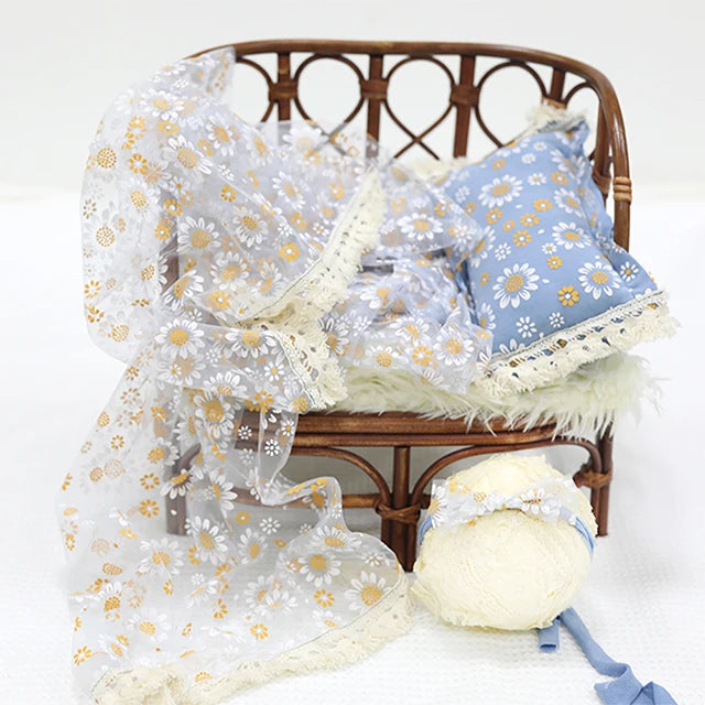 KMK - Daisy Wrap+Pillow+Headband Set