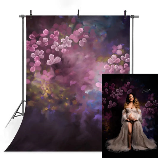 KMK - Dark Cherry watercolour backdrops