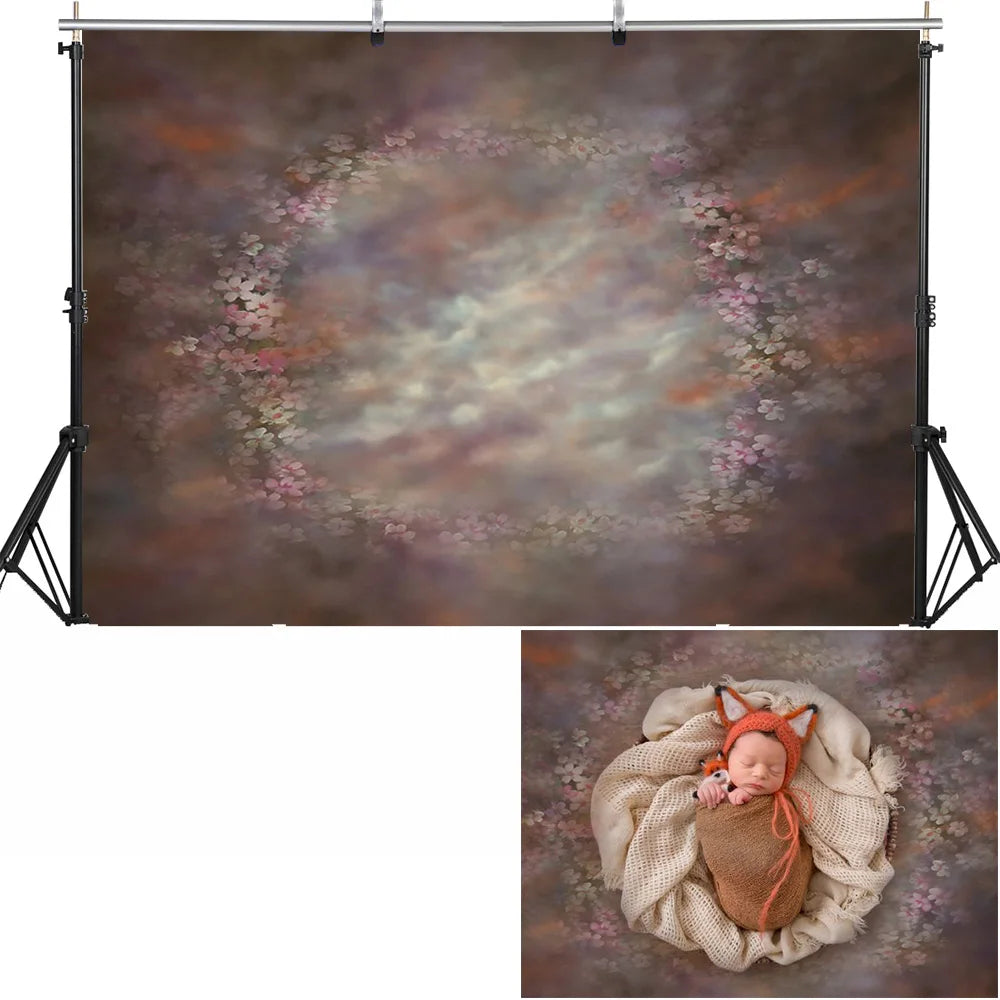 KMK - Dark Floral Watercolour Backdrop