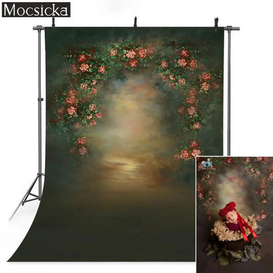 KMK - Dark Garden Arch watercolour backdrop