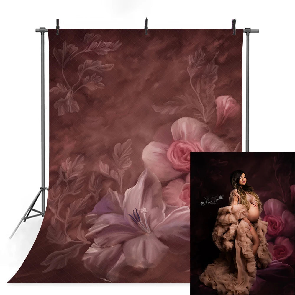 KMK - Darkened Pink watercolour backdrops