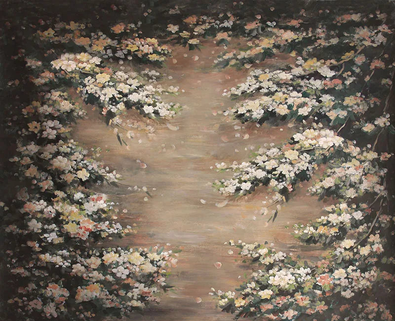 KMK - Deep Dark Floral Watercolour Backdrop