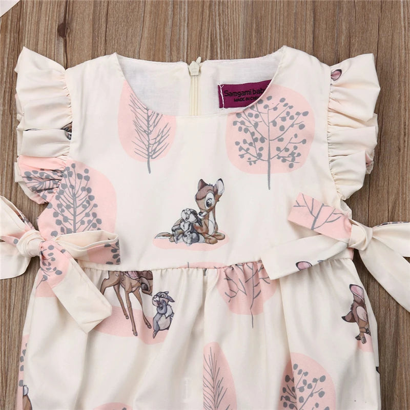 KMK -Deer Flower Cotton Soft Romper