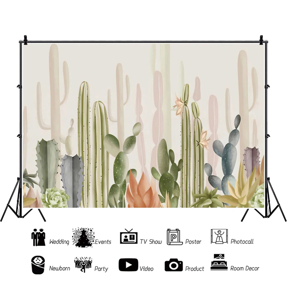 KMK - Desert Cactus Backdrop