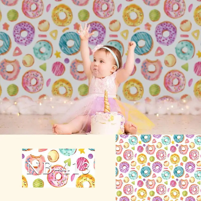 KMK - Donut Party Backdrop