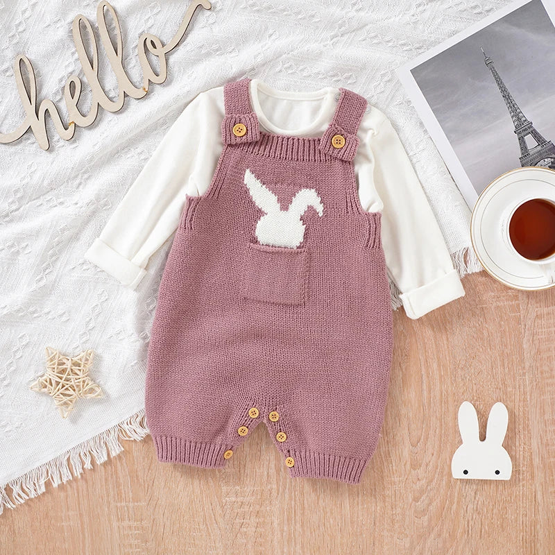 KMK - Easter Bunny Knitted Romper