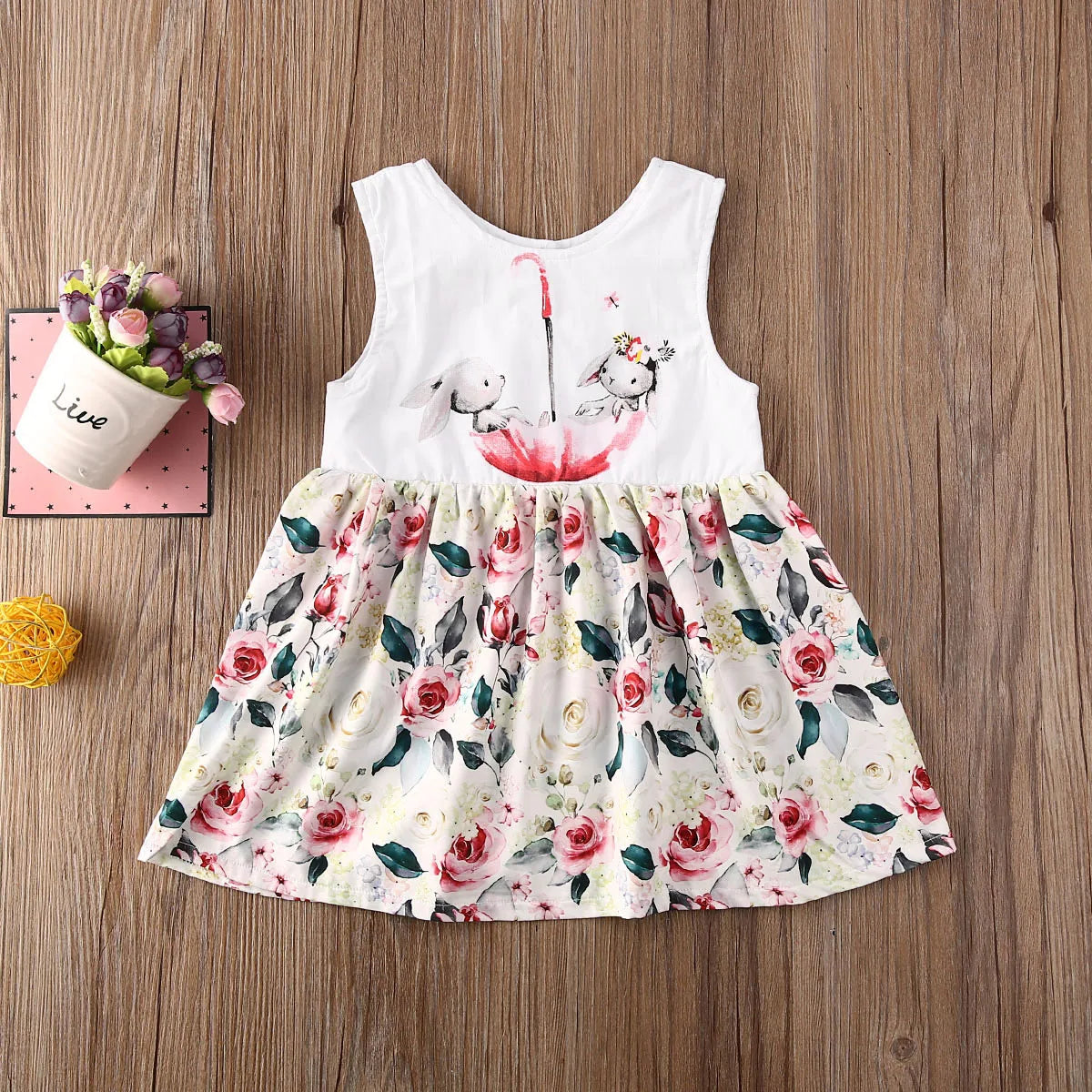 KMK Easter Bunny Matching Flower Romper or Dress