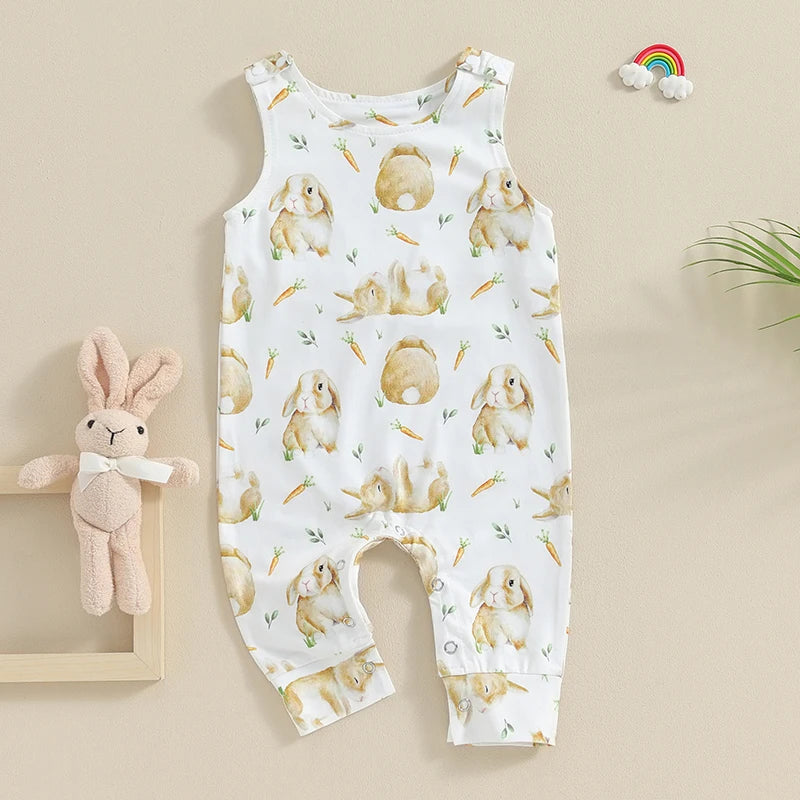 KMK - Easter Bunny Rabbit Sleeveless Romper