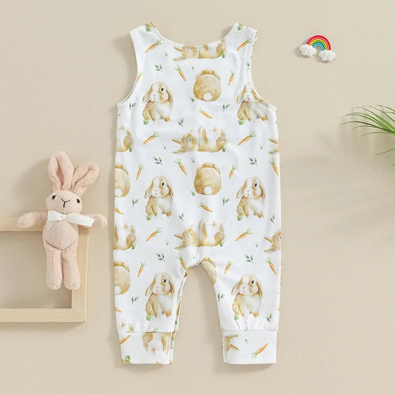 KMK - Easter Bunny Rabbit Sleeveless Romper