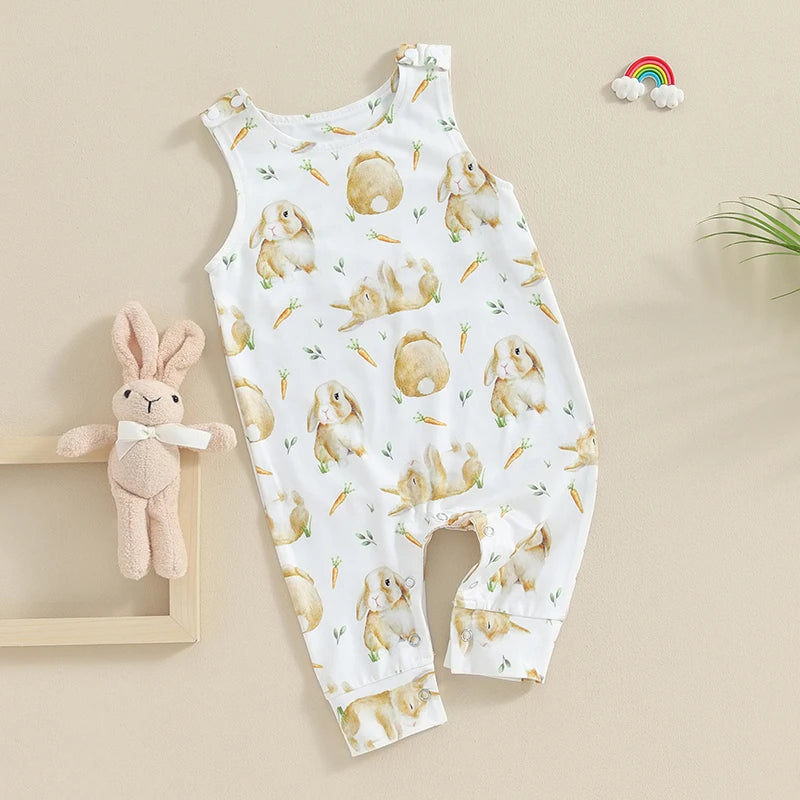 KMK - Easter Bunny Rabbit Sleeveless Romper