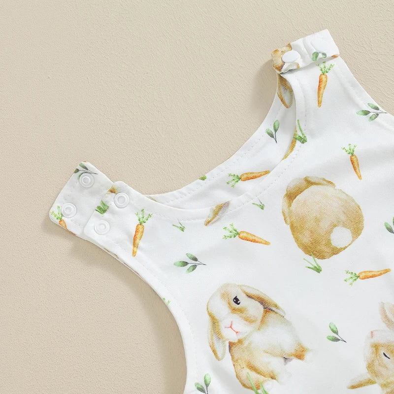 KMK - Easter Bunny Rabbit Sleeveless Romper