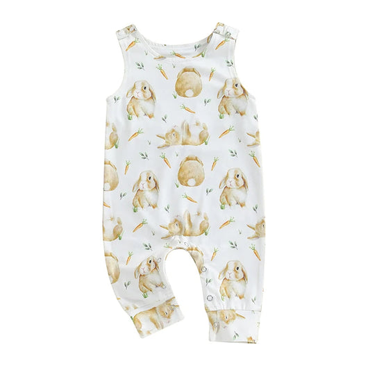 KMK - Easter Bunny Rabbit Sleeveless Romper