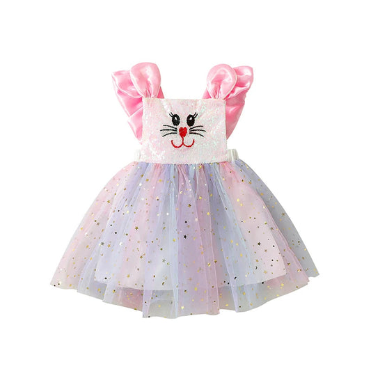 KMK - Easter Bunny Tulle Sleeveless Tutu Dress